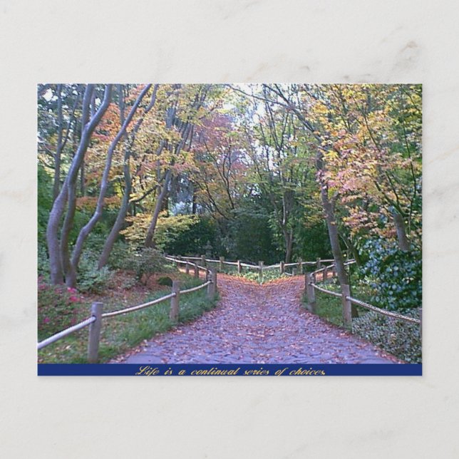 Postal Dos carreteras (Anverso)