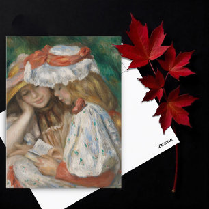 Postal Dos Chicas leyendo, Auguste Renoir Art