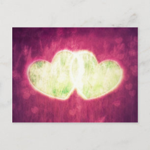 Postal Dos corazones