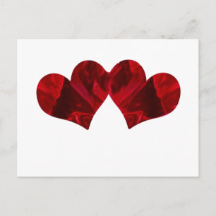 Postal Dos corazones golpeando como uno