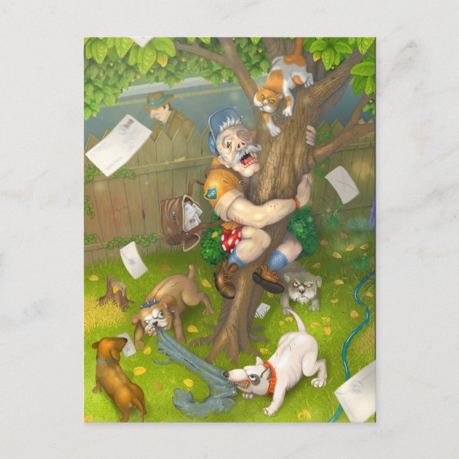 Postal Dos días antes de la jubilación (Anverso)