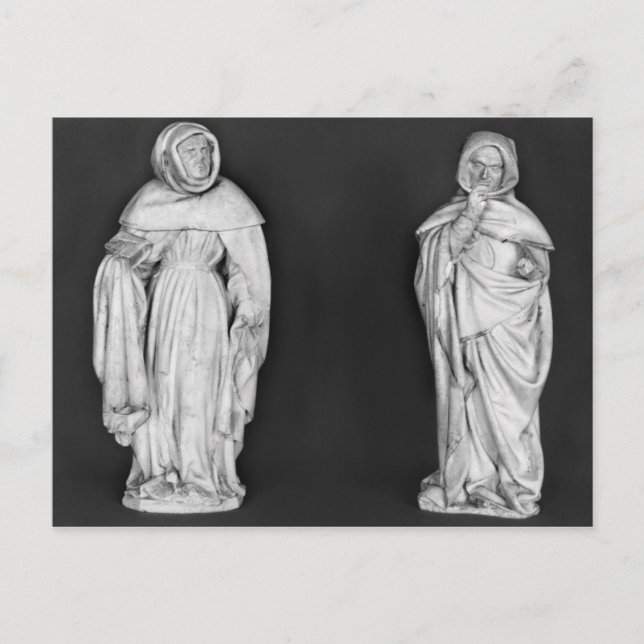 Postal Dos dolientes (Anverso)