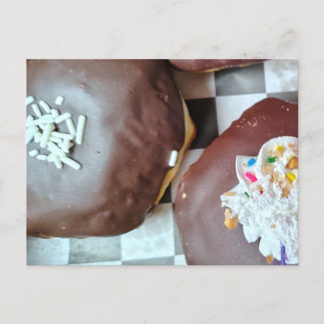 Postal Dos Donuts Deliciosos Listos para Disfrutar (Anverso)