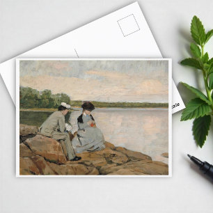 Postal Dos en la playa, Arvid Liljelund