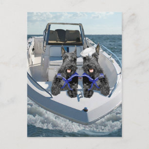 Postal Dos escocesas en el barco