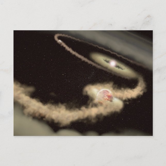 Postal Dos Exoplanetas Gigantes De Gas Orbando A Una Estr (Anverso)