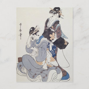 Postal Dos figuras femeninas