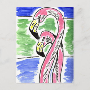 Postal Dos flamencos