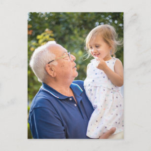 Postal Dos fotos de dos caras crean tu propia foto