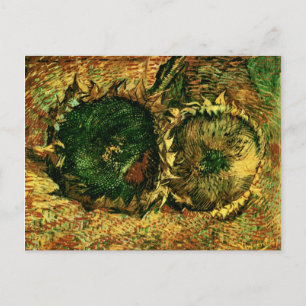Postal Dos girasoles cortados (F376)Van Gogh Bella Artes