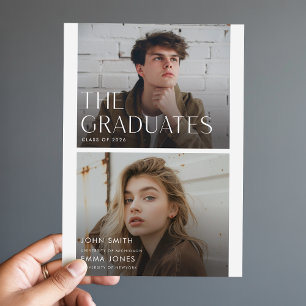 Postal Dos graduados conjuntos anuncian doble graduación