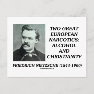 Postal Dos grandes narcóticos europeos: Cristianismo alco
