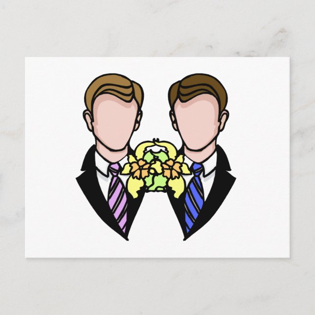 Postal Dos Grooms (Anverso)