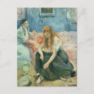Postal Dos jóvenes   Berthe Morisot