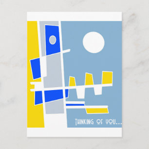 Postal Dos Lados De La Etnicidad El Azul Amarillo Pensand