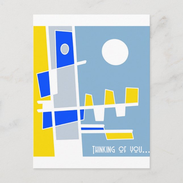 Postal Dos Lados De La Etnicidad El Azul Amarillo Pensand (Anverso)