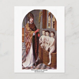 Postal Dos Leyendas De San Nicolás Por David Gerard