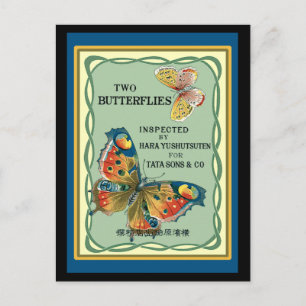 Postal Dos mariposas
