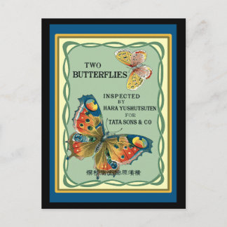 Postal Dos mariposas