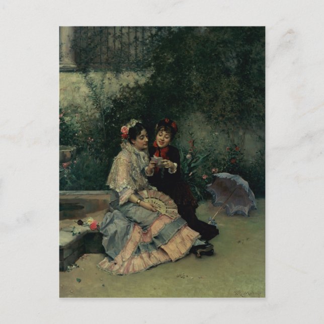 Postal Dos mujeres españolas (Anverso)