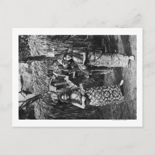 Postal Dos mujeres hawaianas con fotos en ucraniano