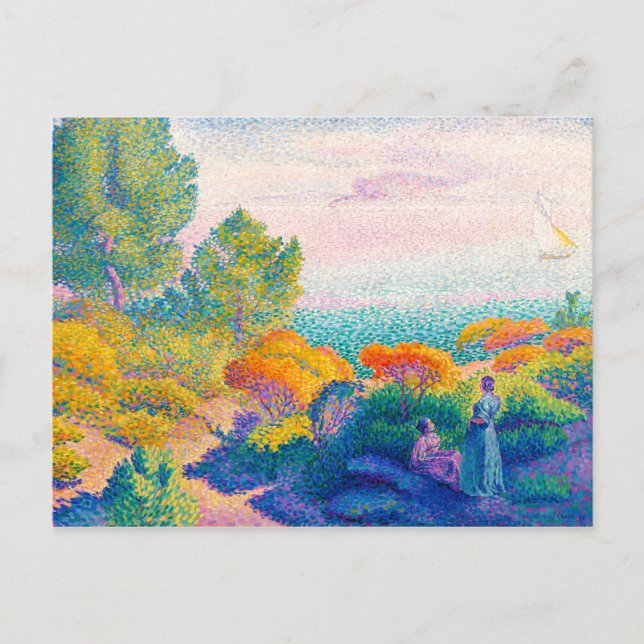 Postal Dos mujeres por costa, Mediterráneo | H.E. Cross | (Anverso)