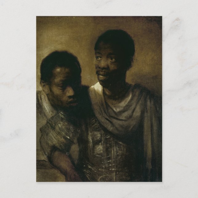 Postal Dos negros, 1661 (Anverso)