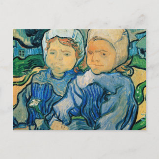 Postal Dos niños Van Gogh Bella Artes