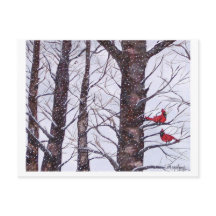 dos pájaros rojos en invierno, Copyright 2005
