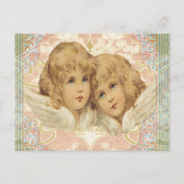 Postal Dos pequeños ángulos vintage