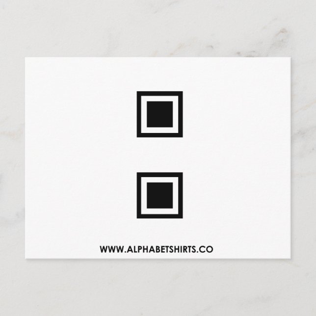 Postal Dos puntos negros (Anverso)