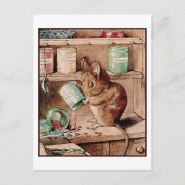 Postal Dos ratones malos de Beatrix Potter