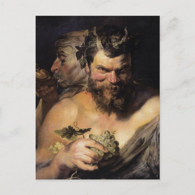 Postal Dos satélites (Anverso)