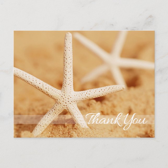 Postal Dos Starfish Gracias Postcard (Anverso)