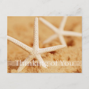 Postal Dos Starfish Pensando en ti Postcard