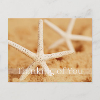 Postal Dos Starfish Pensando en ti Postcard