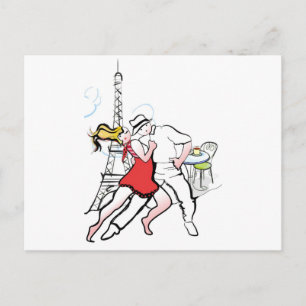 Postal Dos tangueros en París