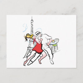 Postal Dos tangueros en París