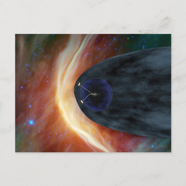 Postal Dos Vehículos Espaciales De Voyager Que Exploran E (Anverso)