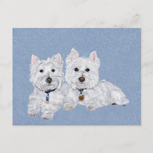 Postal Dos Westies (Anverso)