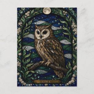Postal Dose de vidrio de colores Illumina de dosel noctur