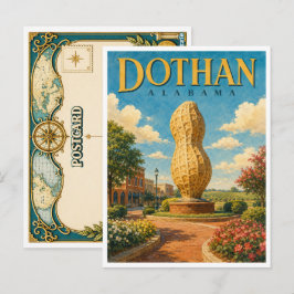 Postal Dothan Alabama Estatua del Maní GeoSaga