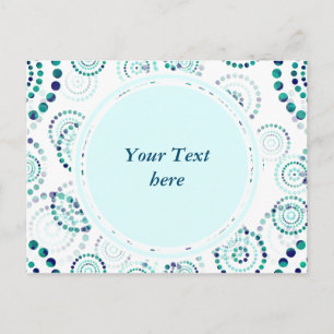 Postal Dots Circle Power Flowers II + tu backgr. y idea