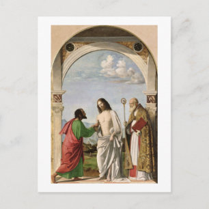Postal Doubting Thomas con St. Magnus, c.1504-05
