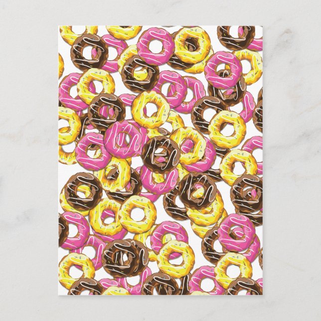 Postal Doughnuts Variados (Anverso)
