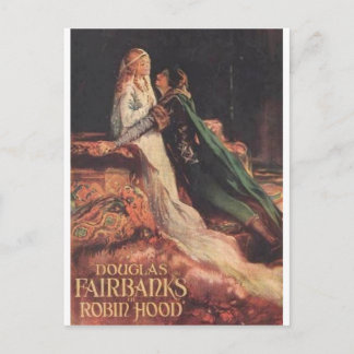Postal Douglas Fairbanks como Robin Hood