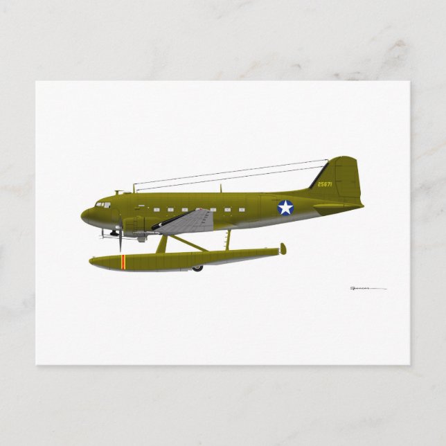 Postal Douglas XC-47 (Anverso)