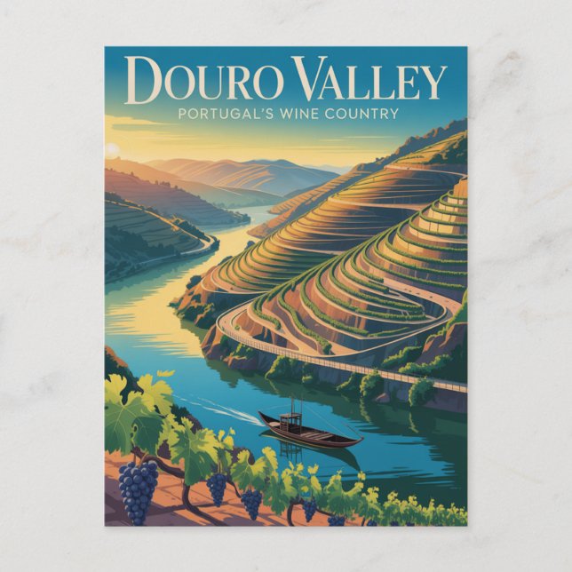 Postal Douro Valley Portugal (Anverso)