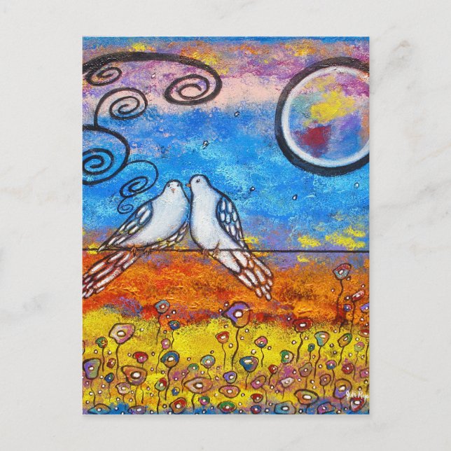 Postal Dove Love Post Card (Anverso)