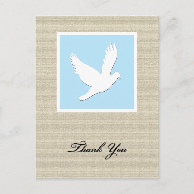 Postal Dove Solidaridad Gracias Postcard (Anverso)